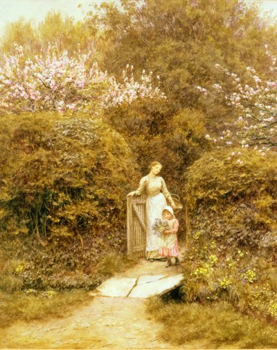 At the Cottage Gate by Helen Allingham
